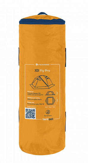 Тент для палатки Ferrino X3 Fly Pro Yellow - Фото 2 большая