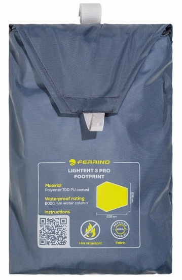 Пол для палатки Ferrino Lightent 3 Pro Dark Grey - Фото 2 большая