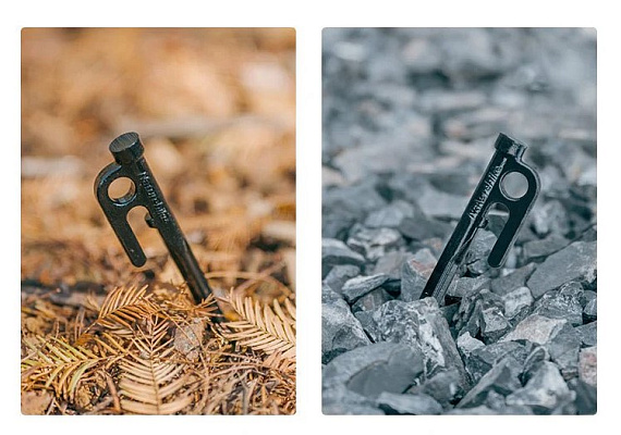 Колышек Naturehike Cast Steel Black - Фото 5 большая