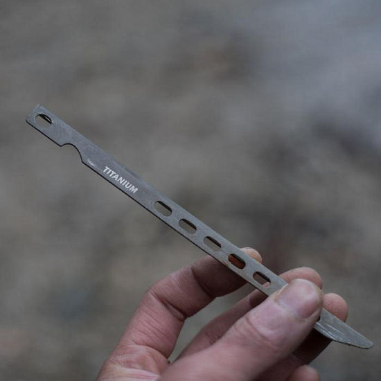 Колышек Toaks Titanium V-Shaped  - Фото 4 большая