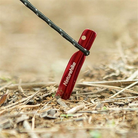 Колышки Naturehike Spiral aluminium S (8 шт) Red - Фото 5 большая