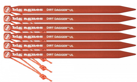 Набор колышков Big Agnes Dirt Dagger Ul 7.5" Tent Stakes 6шт