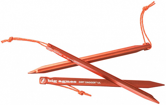 Набор колышков Big Agnes Dirt Dagger Ul 7.5" Tent Stakes 6шт - Фото 3 большая