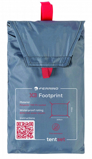 Пол для палатки Ferrino X3 Foot Print Grey - Фото 4 большая