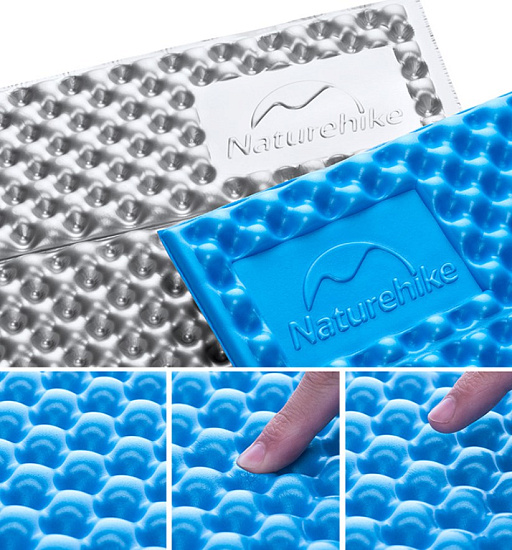 Коврик Naturehike Single Egg Nest Folding Blue - Фото 2 большая