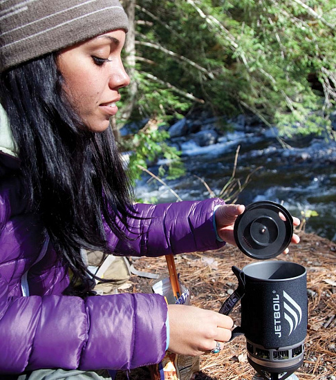 Комплект горелка с кастрюлей Jetboil Zip Carbon - Фото 6 большая
