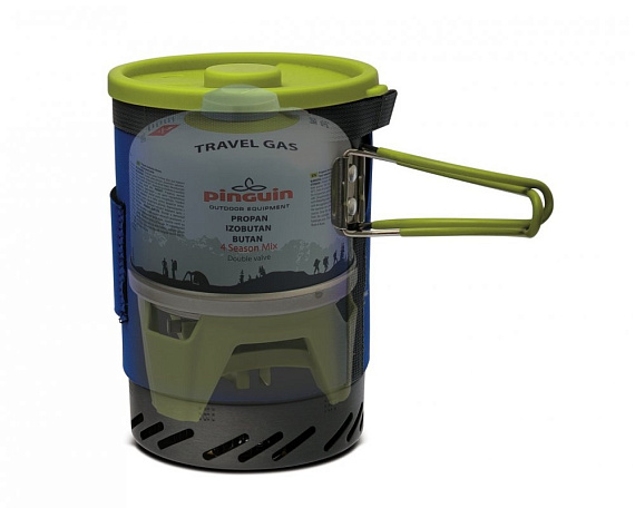 Комплект горелка с кастрюлей Pinguin Aura Black - Фото 2 большая