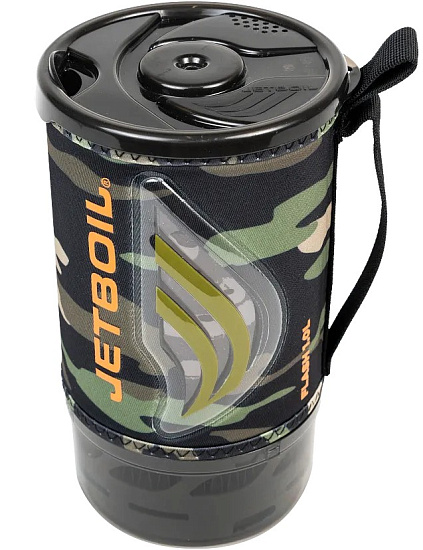 Комплект горелка с кастрюлей Jetboil Flash Dark Camo - Фото 2 большая