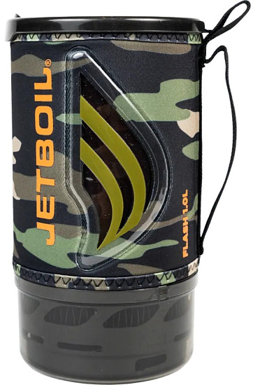 Комплект горелка с кастрюлей Jetboil Flash Dark Camo - Фото 3 большая