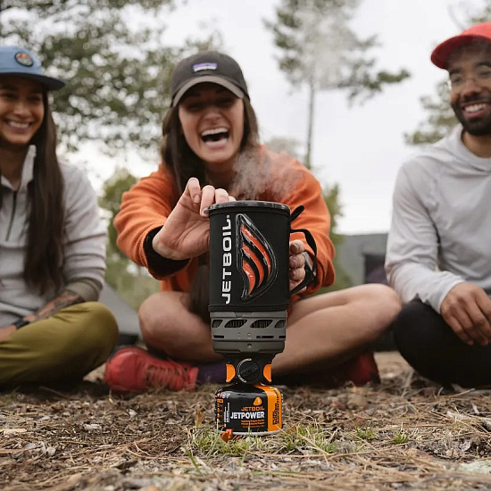 Комплект горелка с кастрюлей Jetboil Flash Black - Фото 5 большая