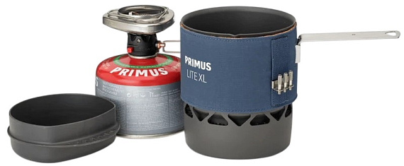 Комплект газовая горелка + кастрюля Primus Lite Xl Blue - Фото 2 большая
