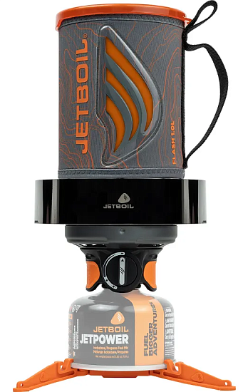 Комплект горелка с кастрюлей Jetboil Flash с ветрозащитой - Фото 2 большая