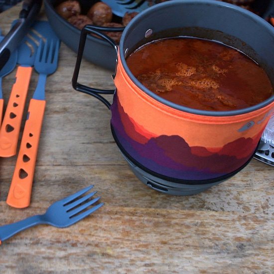 Комплект горелка с кастрюлей Jetboil MiniMo Sunset - Фото 5 большая