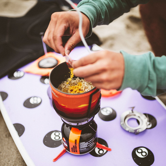 Комплект горелка с кастрюлей Jetboil MiniMo Sunset - Фото 8 большая
