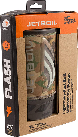 Комплект горелка с кастрюлей Jetboil Flash Camo - Фото 7 большая