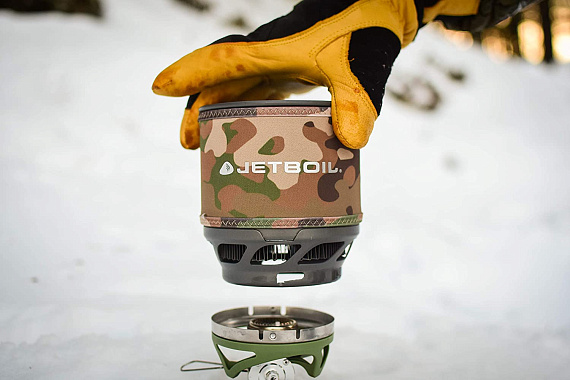 Комплект горелка с кастрюлей Jetboil MiniMo Camo - Фото 6 большая