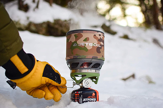 Комплект горелка с кастрюлей Jetboil MiniMo Camo - Фото 7 большая