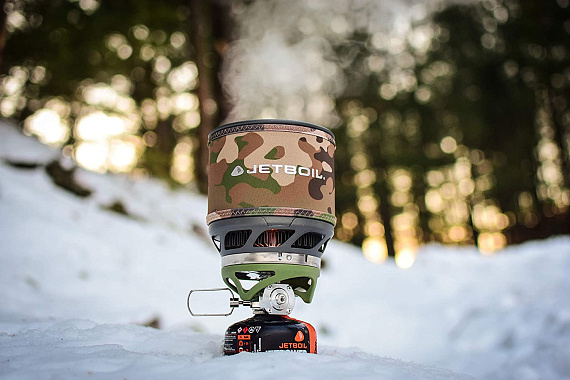 Комплект горелка с кастрюлей Jetboil MiniMo Camo - Фото 8 большая