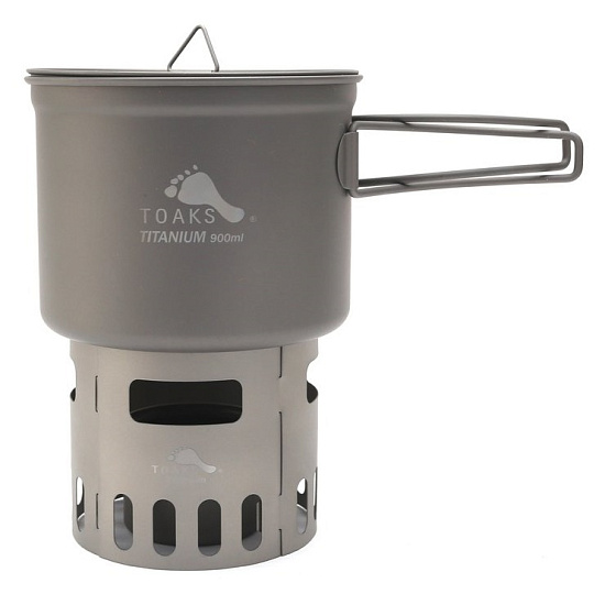Система приготовления пищи Toaks Ultralight Titanium Siphon Alcohol 900 мл - Фото 1 большая