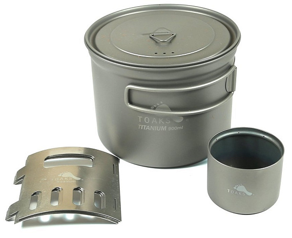 Система приготовления пищи Toaks Ultralight Titanium Siphon Alcohol 900 мл - Фото 2 большая