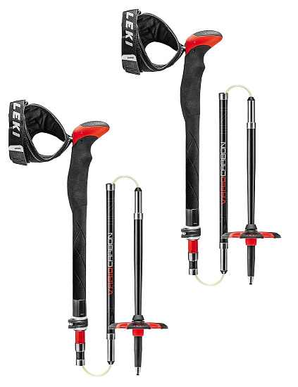 Палки треккинговые Leki Tour Stick Vario Carbon - Фото 1 большая
