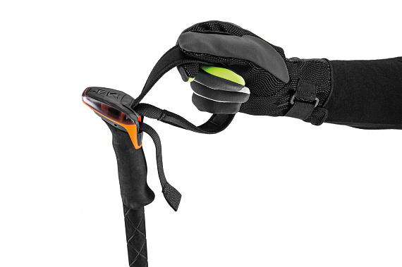 Палки треккинговые Leki Sherpa FX Carbon Strong Orange/Black - Фото 5 большая