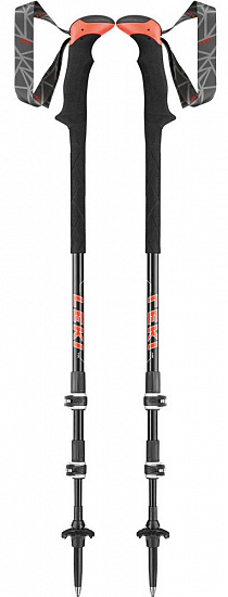 Треккинговые палки Leki Carbon TA XTG Anthracite/White/Neonred - Фото 1 большая