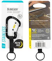 Брелок Nite Ize SlideLock Key Ring Stainless Steel Black