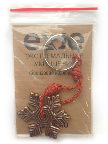 Брелок Exje "Снежинка" - Фото 3 большая