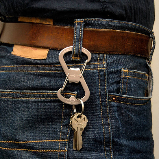 Брелок-карабин Nite Ize Ahhh... S-Biner Black - Фото 2 большая