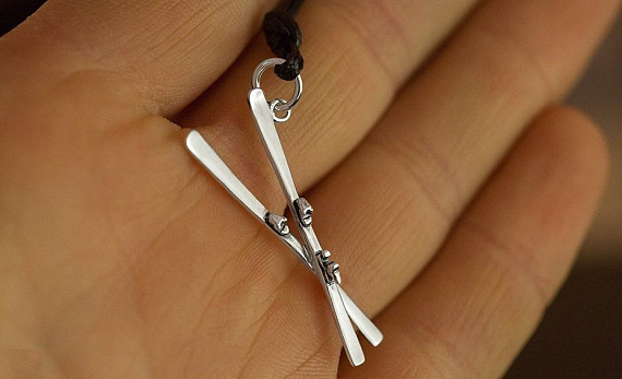 Подвеска Exje "Горные лыжи скрещенные" - Фото 2 большая