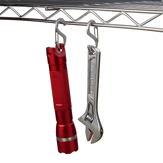 Карабин Nite Ize S-Biner Hook-N-Hold S-Hook Small (2шт) Steel - Фото 4 большая