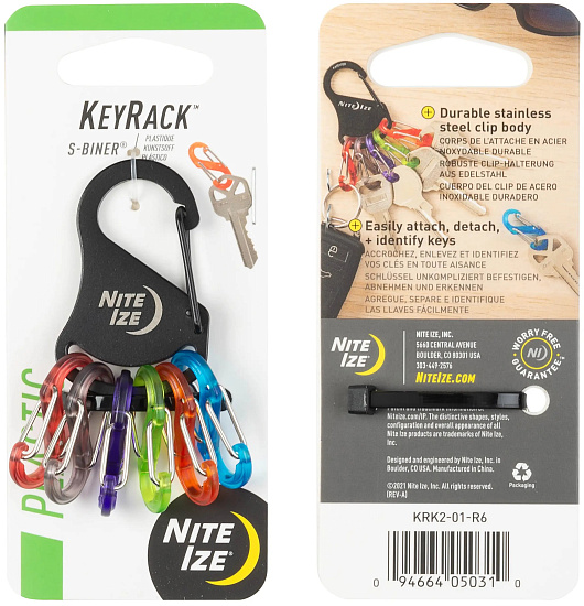Брелок Nite Ize BigFoot Locker KeyRack Version 2 Black - Фото 1 большая