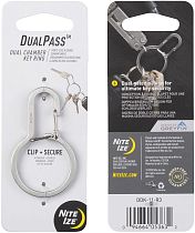 Брелок Nite Ize Dualpass Keyring Stainless