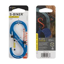 Карабин Nite Ize S-Biner® SlideLock® Aluminum #4 Blue