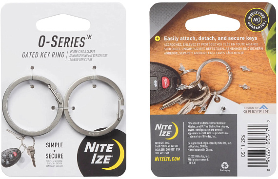 Брелок для ключей Nite Ize O-Series Gated Keyring (2шт) - Фото 1 большая
