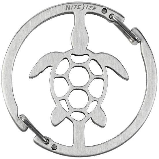 Брелок для ключей Nite Ize Medallion Key Turtle Стальной - Фото 3 большая