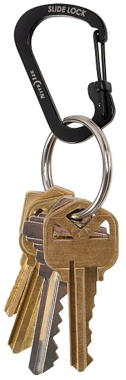Карабин Nite Ize SlideLock Stainless Steel #2 Black - Фото 5 большая