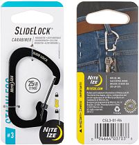 Карабин Nite Ize SlideLock Stainless Steel #3 Black