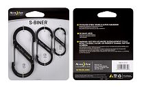 Карабин Nite Ize S-Biner Stainless Steel (3шт) Black