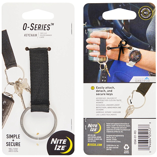 Брелок Nite Ize O Series Keychain Черный - Фото 1 большая