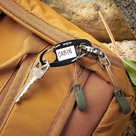 Брелок для ключей NiteIze IdentiKey SlideLock Dual Carabiner 2pk - Фото 7 большая