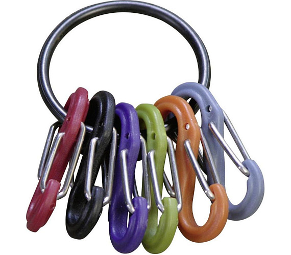 Брелок для ключей Nite Ize KeyRing S-Biner® Black - Фото 3 большая