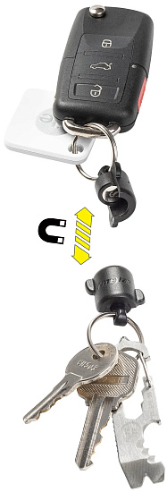 Брелок для ключей Nite Ize KeyRing 360 Magnetic Quick Connector - Фото 3 большая