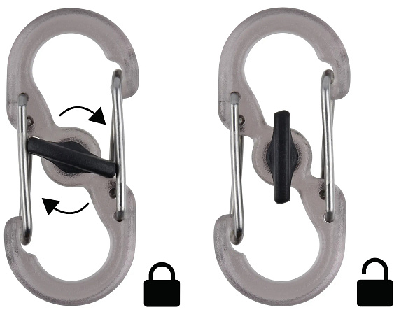 Брелок Nite Ize KeyRack Locker S-Biner - Фото 5 большая