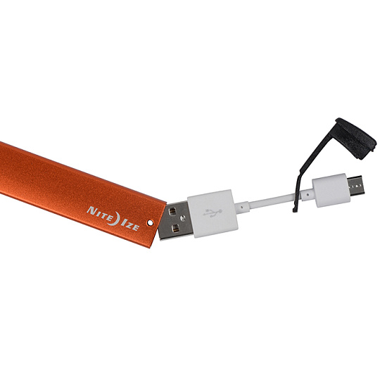 Брелок Nite Ize PowerKey Micro USB Orange - Фото 2 большая