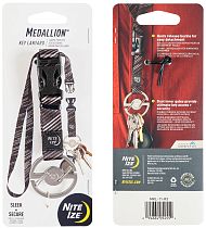 Брелок Nite Ize Medallion Key Lanyard Cтальной