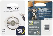 Брелок Nite Ize Medallion Key Carabiner Cтальной