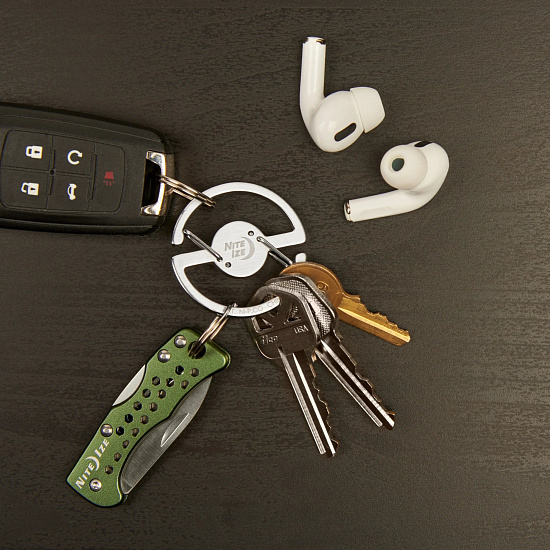 Брелок Nite Ize Medallion Key Carabiner Cтальной - Фото 6 большая