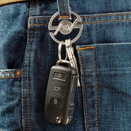 Брелок Nite Ize Medallion Key Carabiner Cтальной - Фото 5 большая